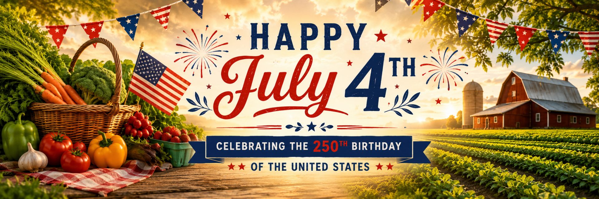 Happy July 4th — celebrating the 250th birthday of the United States